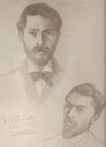 AUTORRETRATO - LÁPIS - 1897 - LOCALIZAÇÃO DESCONHECIDA