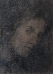 LOUISE - CRAYON S/ PAPEL - 29,0 x 21,5 cm - c.1908 - COLEÇÃO PARTICULAR