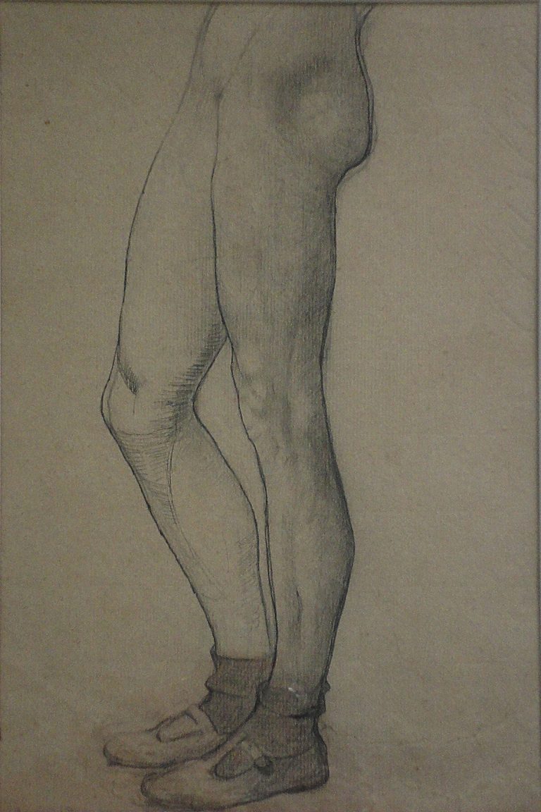 PERNAS - CRAYON S/ PAPEL - 29 x 19 cm - c.1914 - COLEÇÃO PARTICULAR