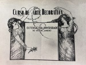 CARTAZ DO CURSO DE ARTE DECORATIVA DE VISCONTI - NANQUIM/PAPEL - 26,0 x 37,0 cm - 1936 - LOCALIZAÇÃO DESCONHECIDA