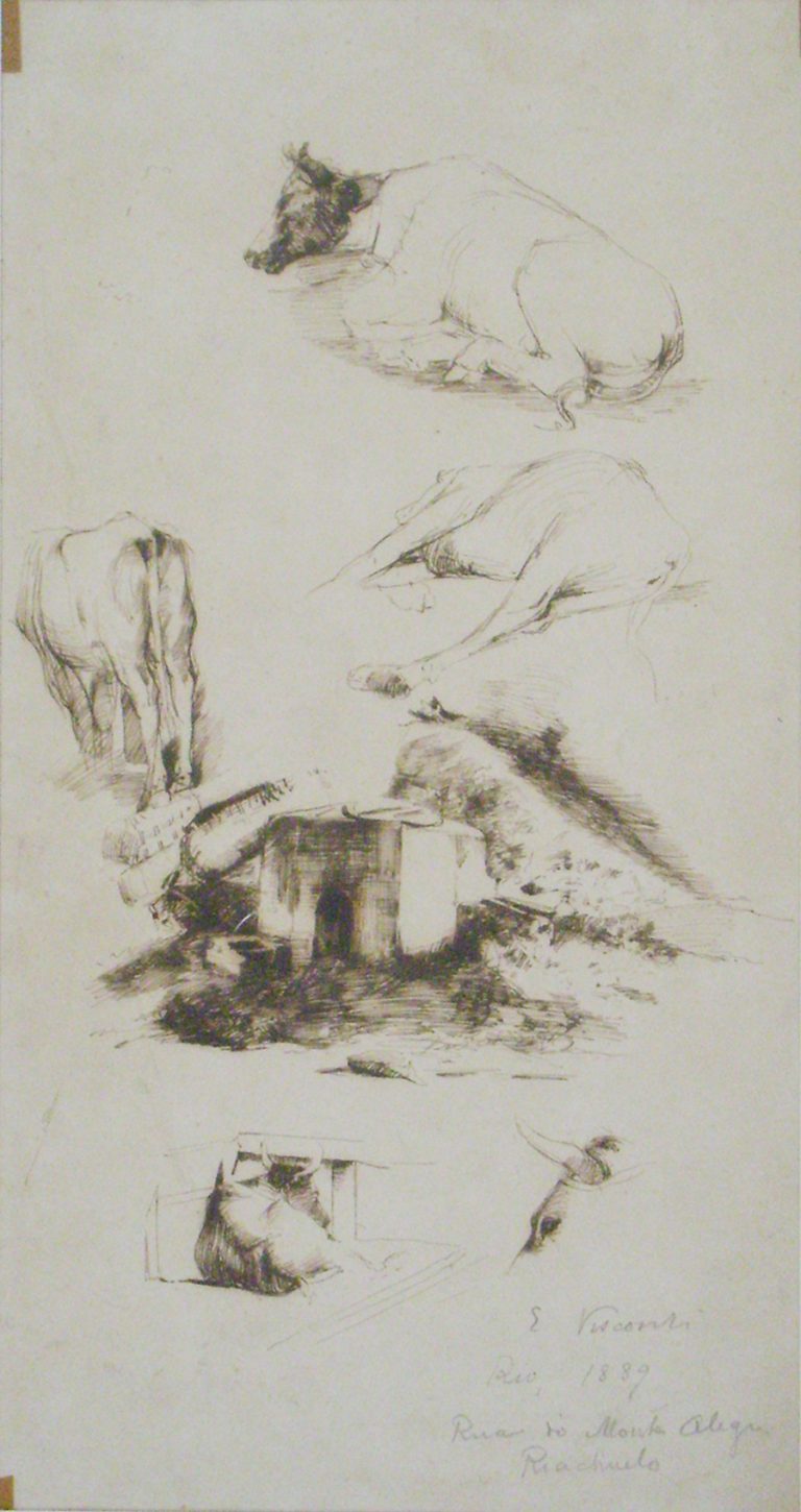 RUA DE MONTE ALEGRE - RIACHUELO - BICO DE PENA S/ PAPEL - 41 x 23 cm - 1889 - COLEÇÃO PARTICULAR