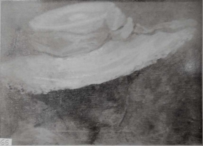 CHAPÉU BRANCO - OST - 33 x 40 cm - c.1905 - LOCALIZAÇÃO DESCONHECIDA