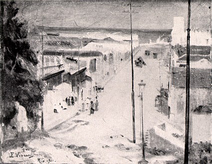 LADEIRA DO BARROSO (ATUAL LADEIRA DOS TABAJARAS) - OST - 32 x 42 cm - 1911 - LOCALIZAÇÃO DESCONHECIDA