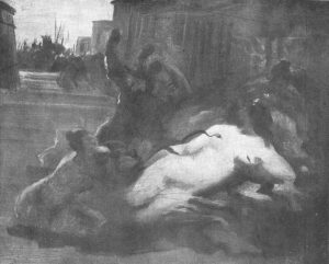 MORTE DE CLEÓPATRA - OSM - 32 x 40 cm - c.1895 - LOCALIZAÇÃO DESCONHECIDA