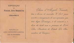 CONVITE PARA A EXPOSIÇÃO DE 1903