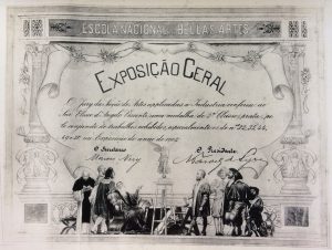 MEDALHA DE SEGUNDA CLASSE PRATA EM 1902 NA ESCOLA NACIONAL DE BELAS ARTES - 9ª EGBA