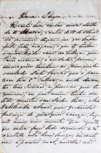 CARTA DA BARONESA A VISCONTI - 1893