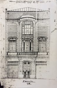 FACHADA DO ATELIÊ DE VISCONTI NA AV. MEM DE SÁ - RIO DE JANEIRO