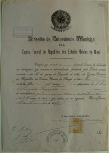 DOCUMENTO ATESTANDO QUE VISCONTI NÃO RECUSA A CIDADANIA BRASILEIRA