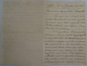 CARTA DE FRANCISCO GUIMARÃES COMUNICANDO A VISCONTI O CONVITE DO PREFEITO PEREIRA PASSOS PARA EXECUÇÃO DAS DECORAÇÕES DO THEATRO MUNICIPAL