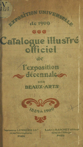 CATÁLOGO DA EXPOSIÇÃO UNIVERSAL DE 1900 EM PARIS - CAPA