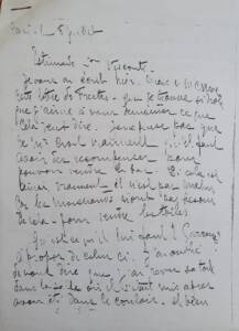 Carta De Diana Dampt Para Visconti Em C.1922 1