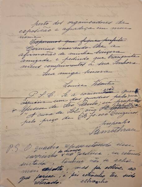 Carta De Louise Para Benjamim De MendonÇa 10021954 2